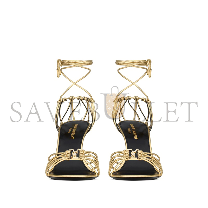 Y*L babylone sandals in metallic leather 8219270nl008008